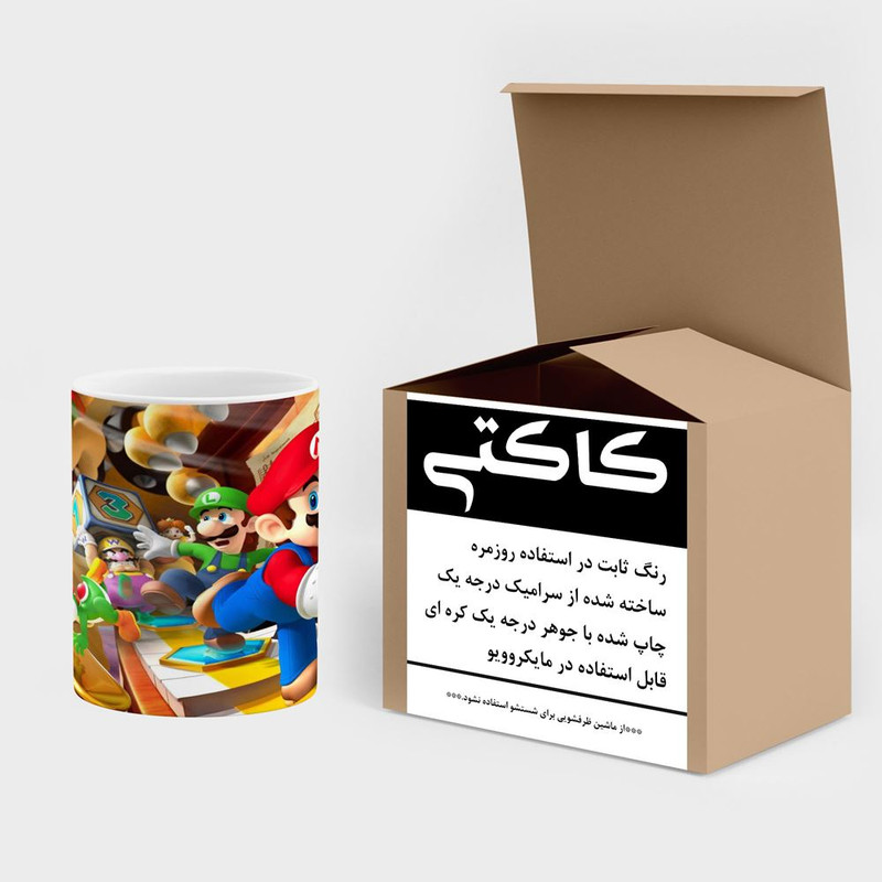 ماگ کاکتی مدل بازی سوپر ماریو Super Mario کد mgh29312